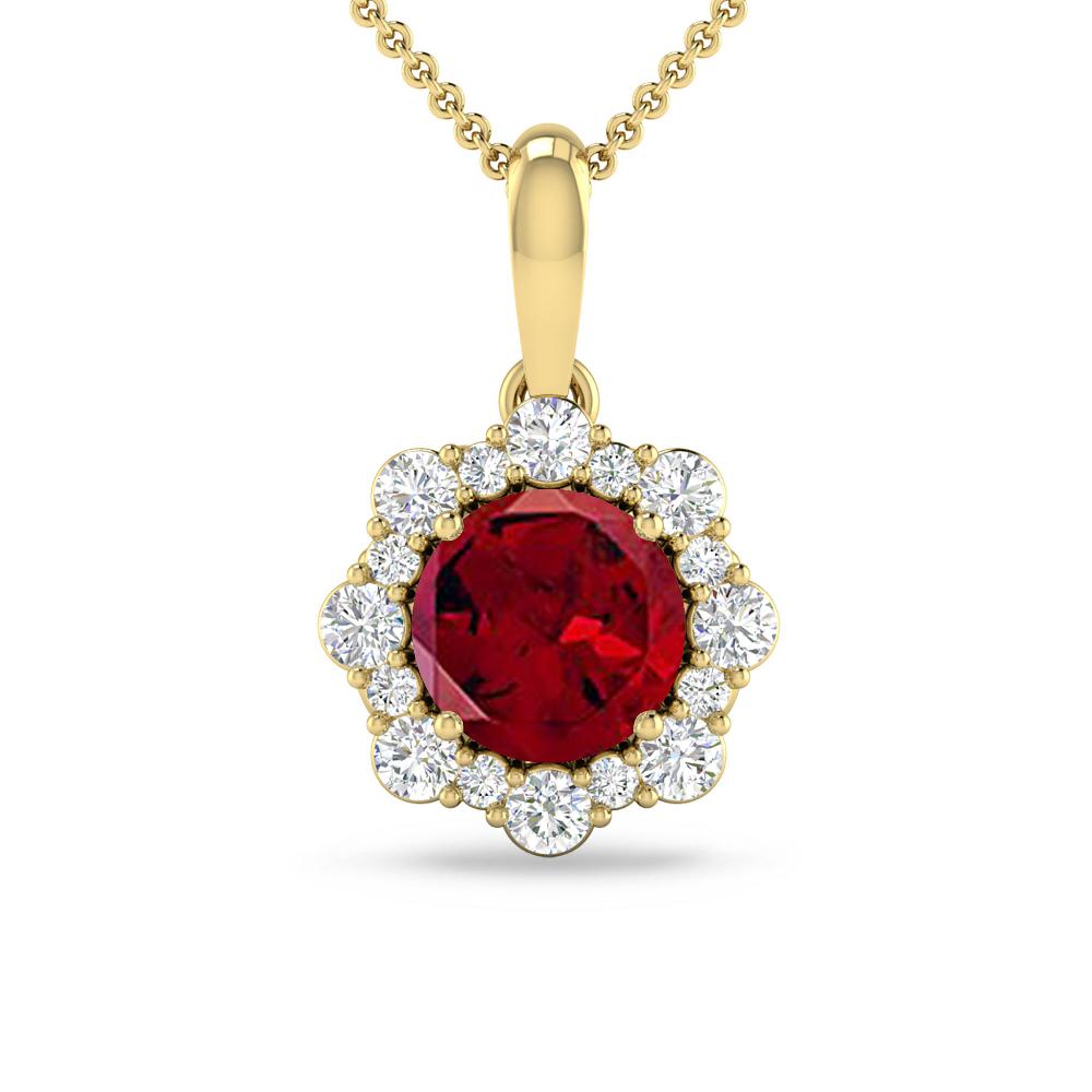 Yellow Gold - Garnet