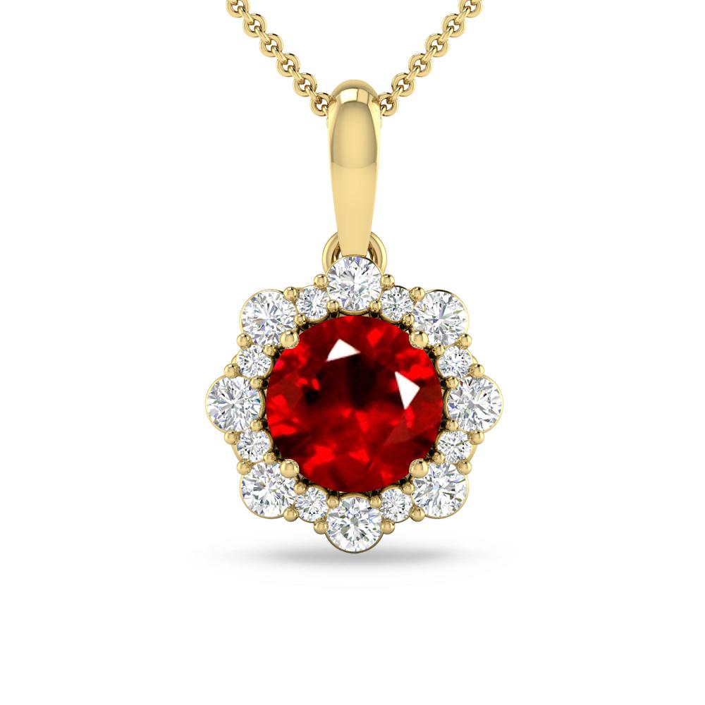 Yellow Gold - Ruby