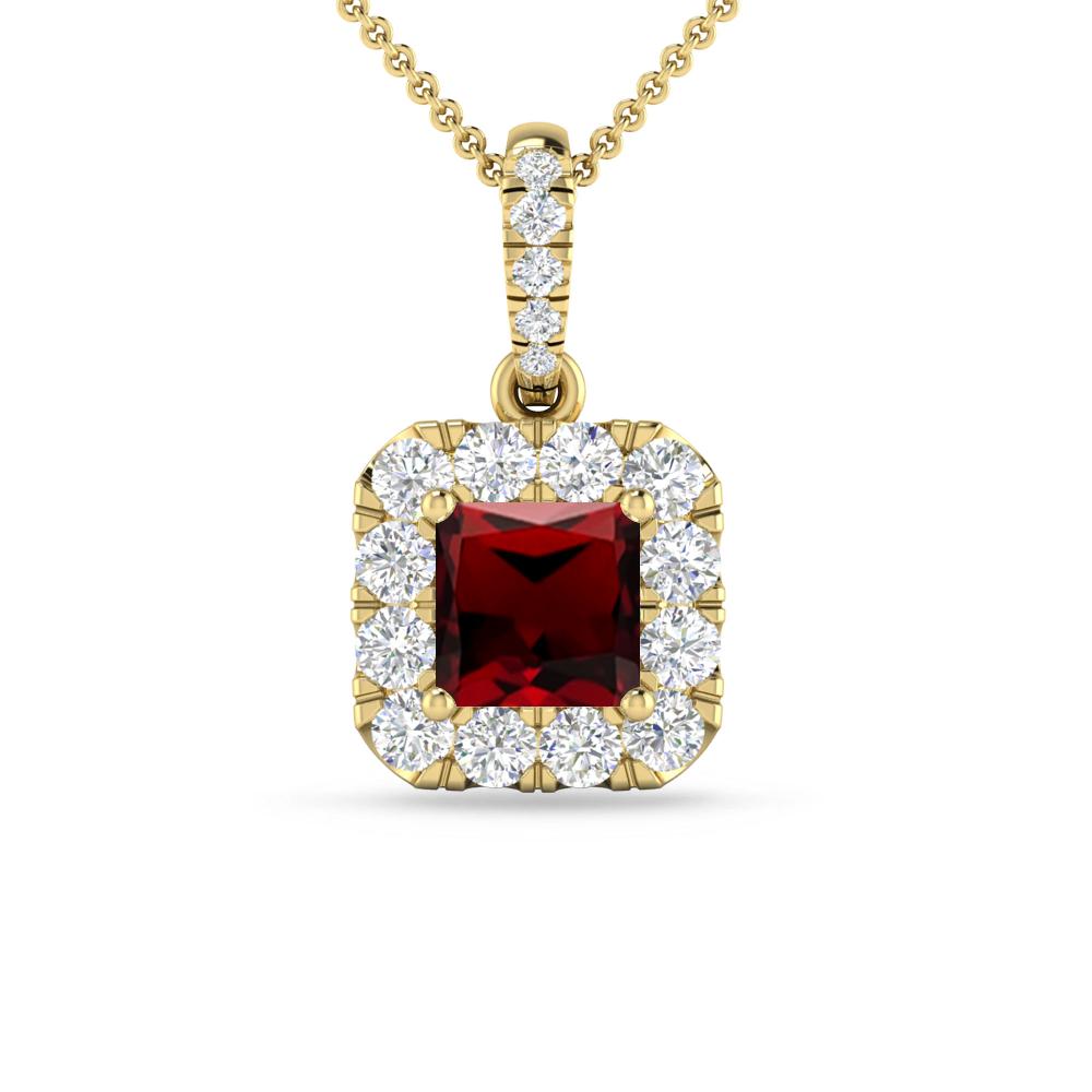 Yellow Gold - Garnet