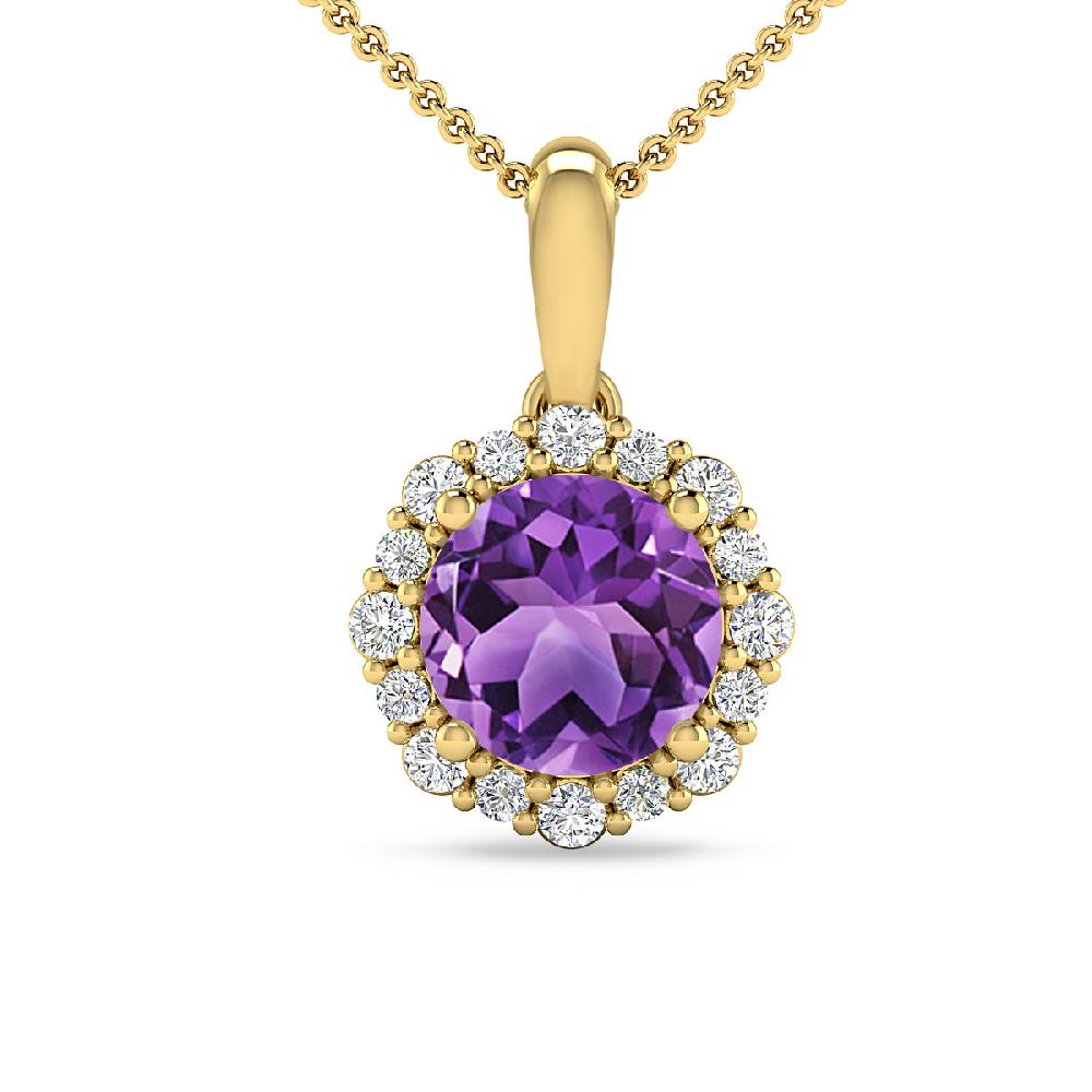 Yellow Gold - Amethyst