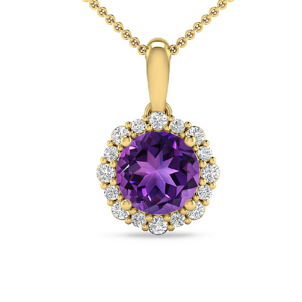 Yellow Gold - Amethyst