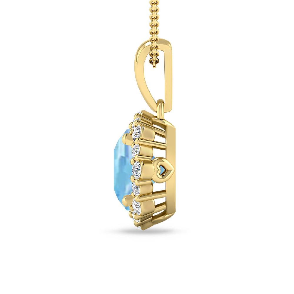 Yellow Gold - Aquamarine