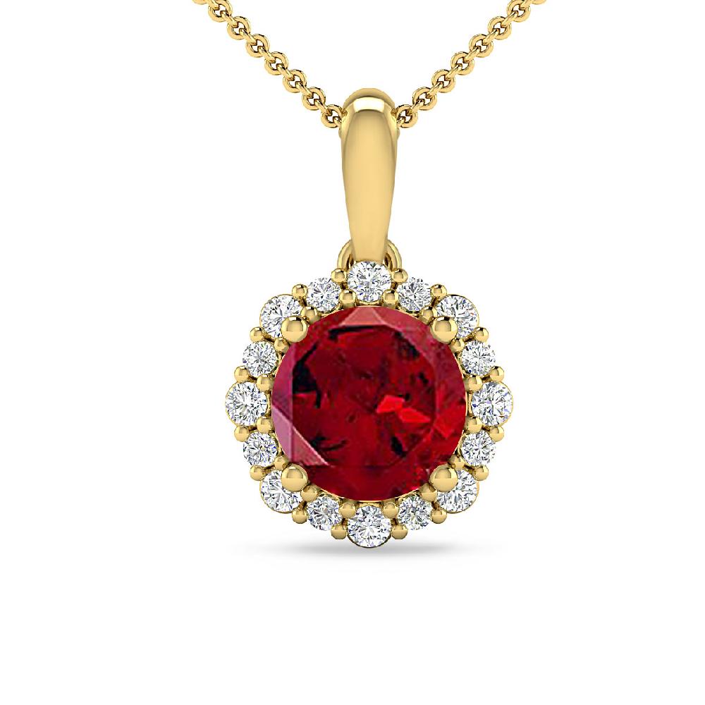 Yellow Gold - Garnet