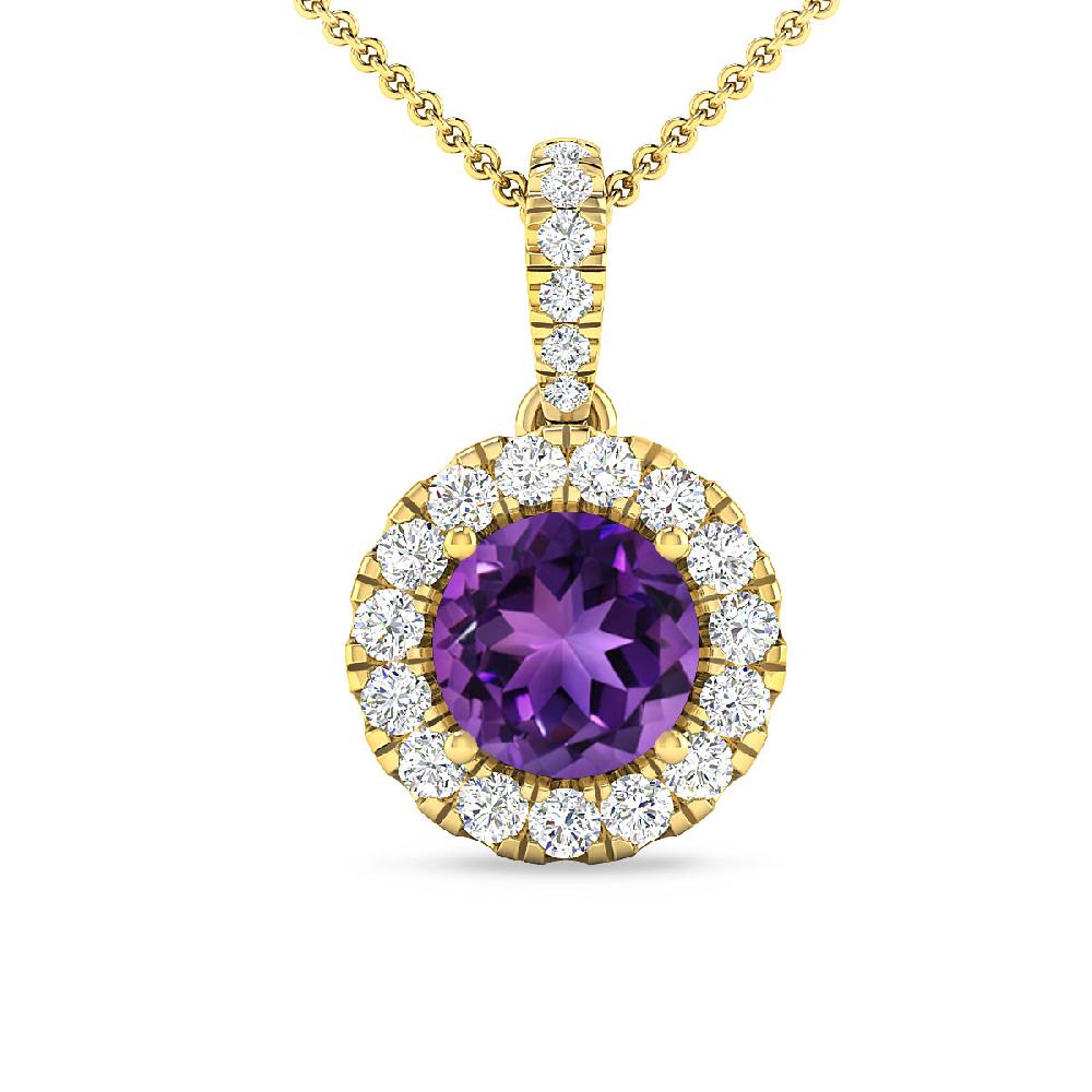 Yellow Gold - Amethyst