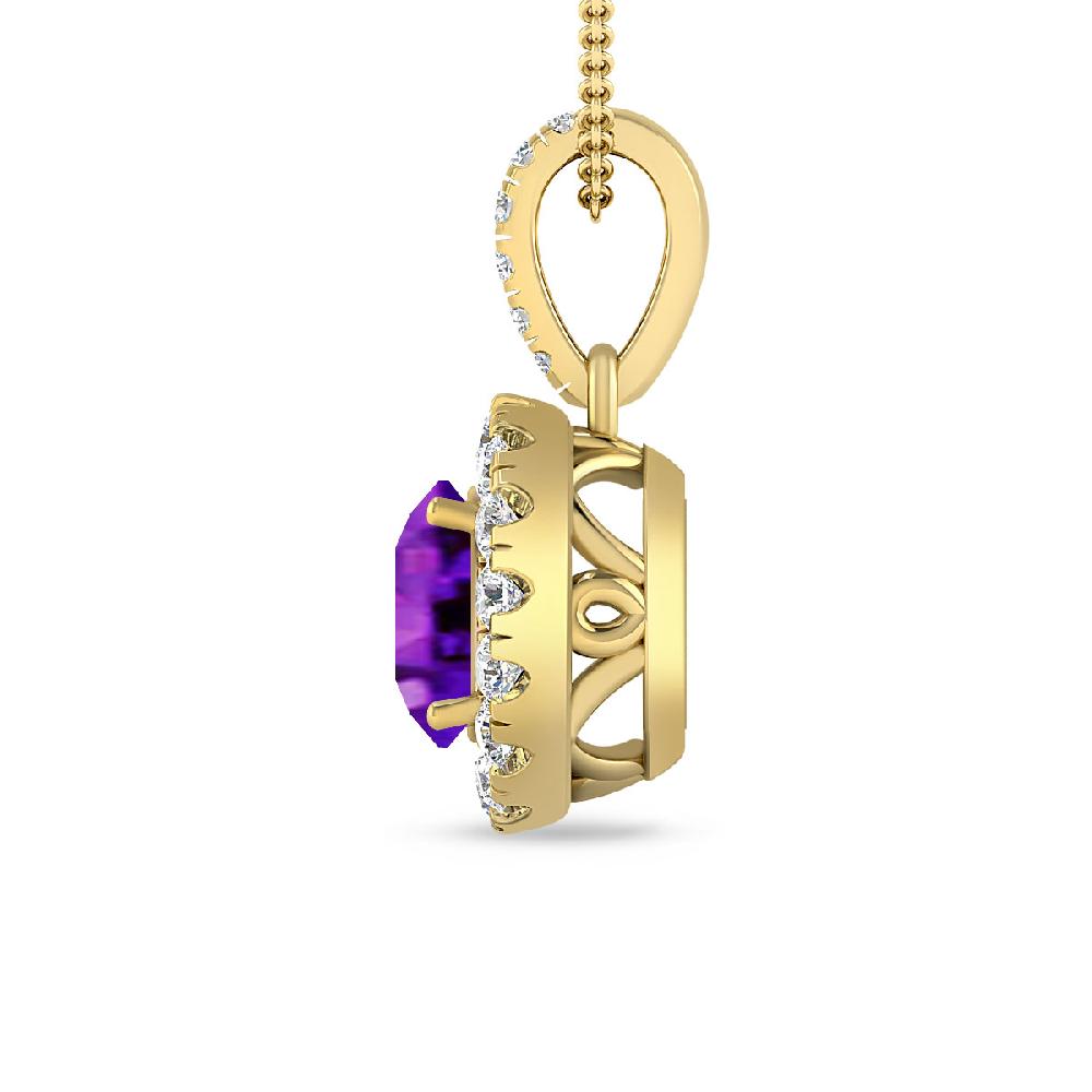 Yellow Gold - Amethyst