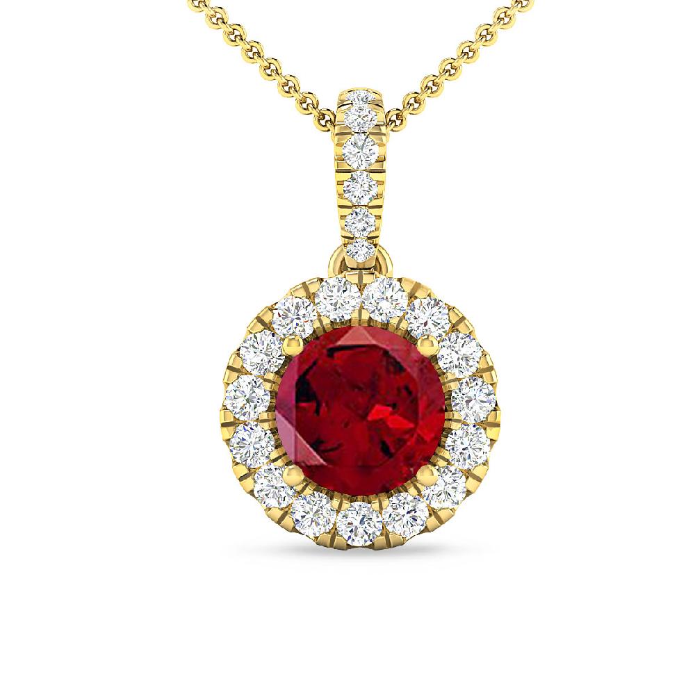 Yellow Gold - Garnet