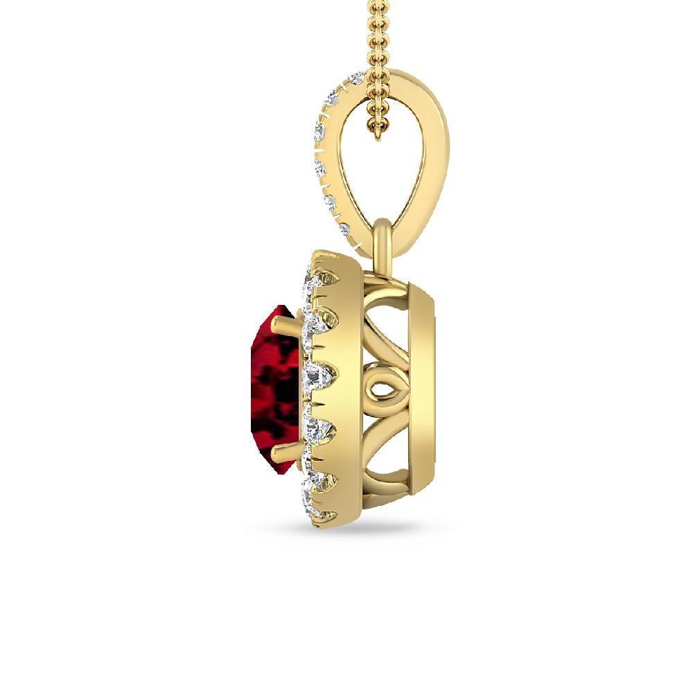 Yellow Gold - Garnet