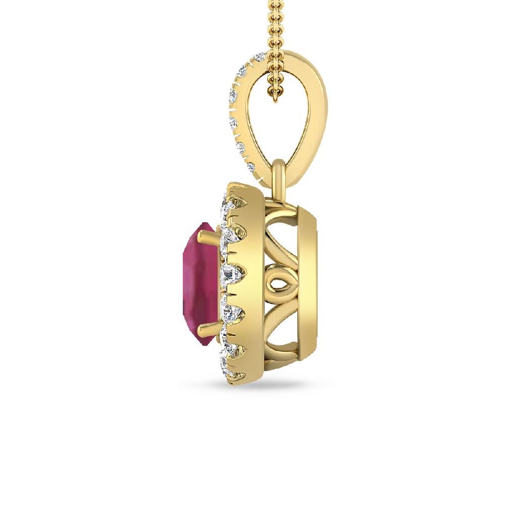 Yellow Gold - Pink Tourmaline