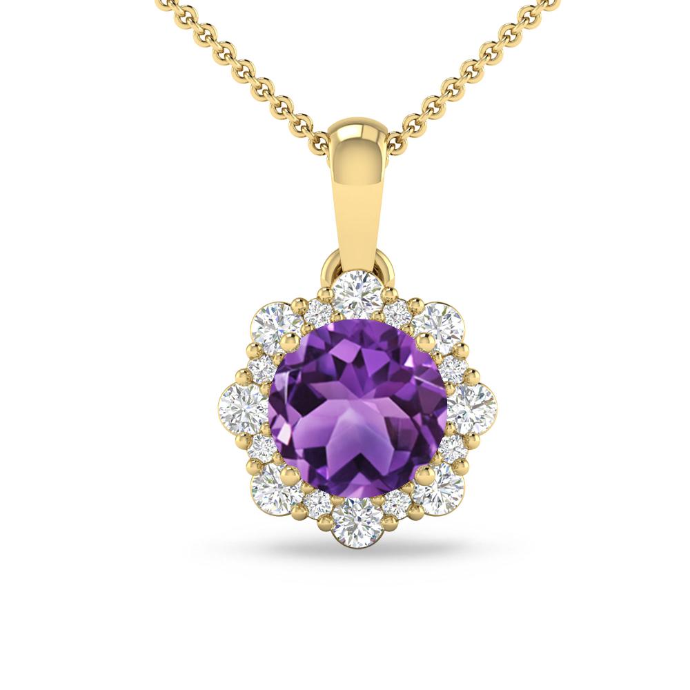 Yellow Gold - Amethyst