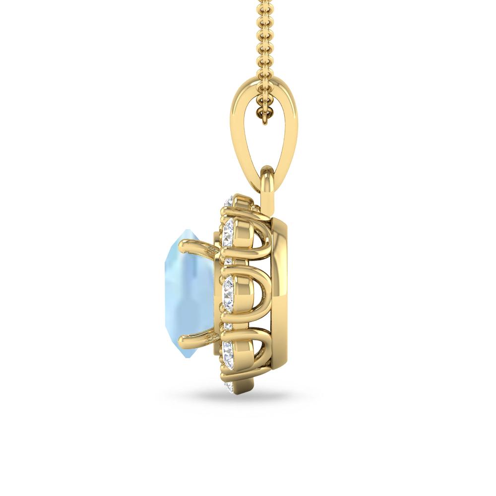 Yellow Gold - Aquamarine