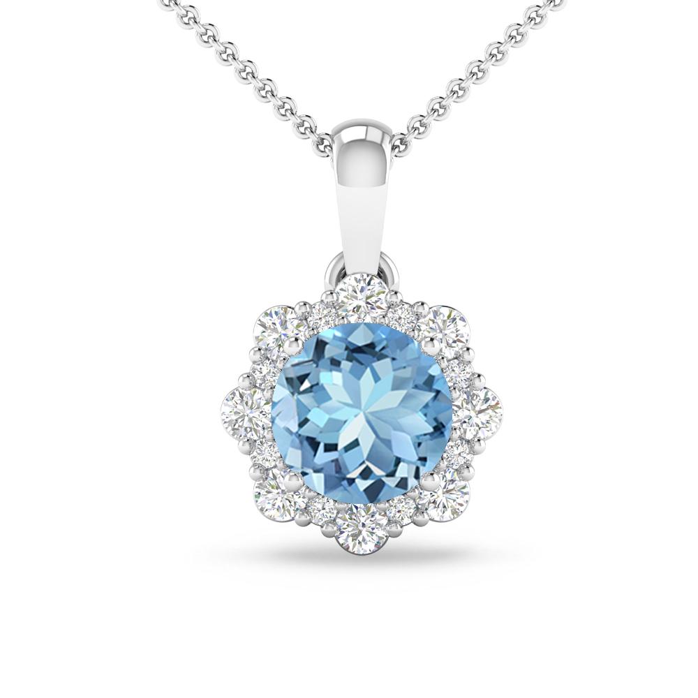 White Gold - Aquamarine