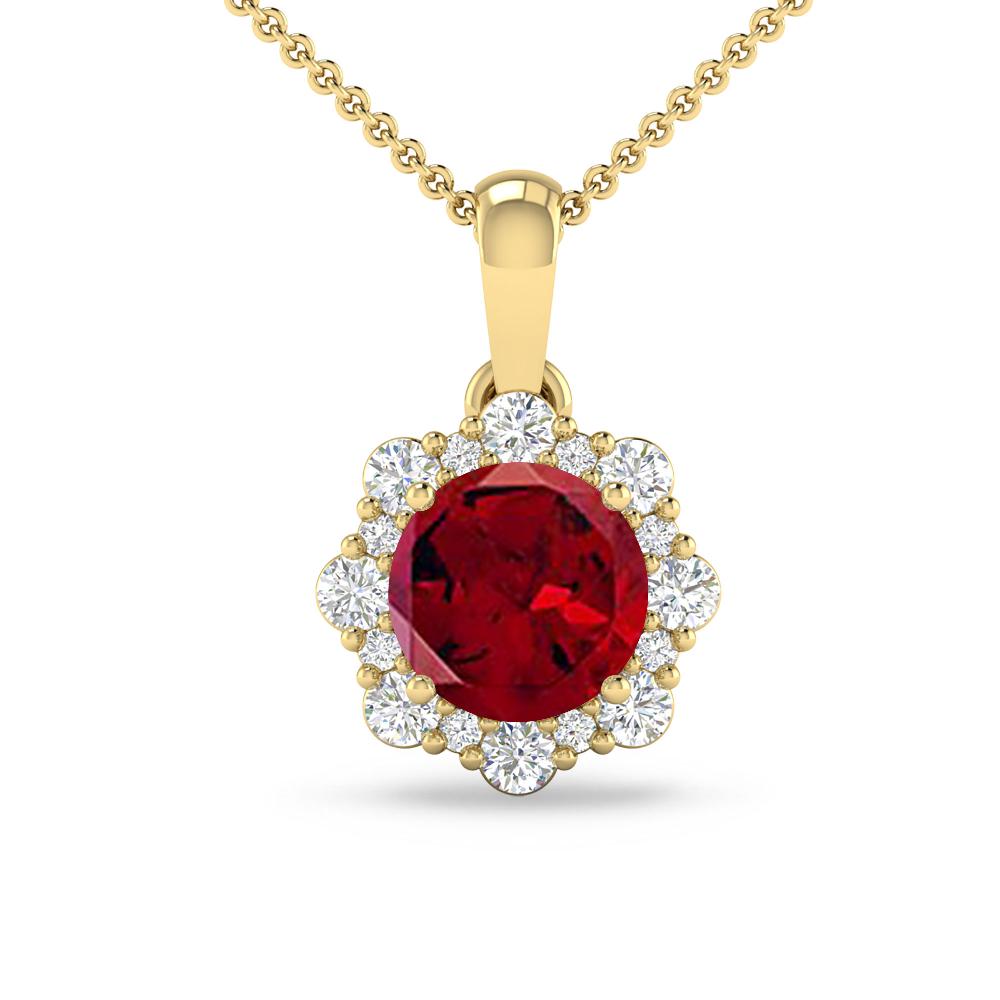 Yellow Gold - Garnet