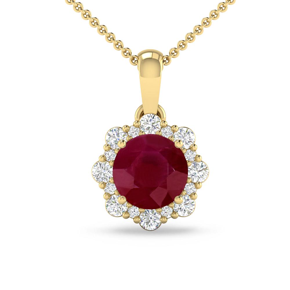 Yellow Gold - Ruby