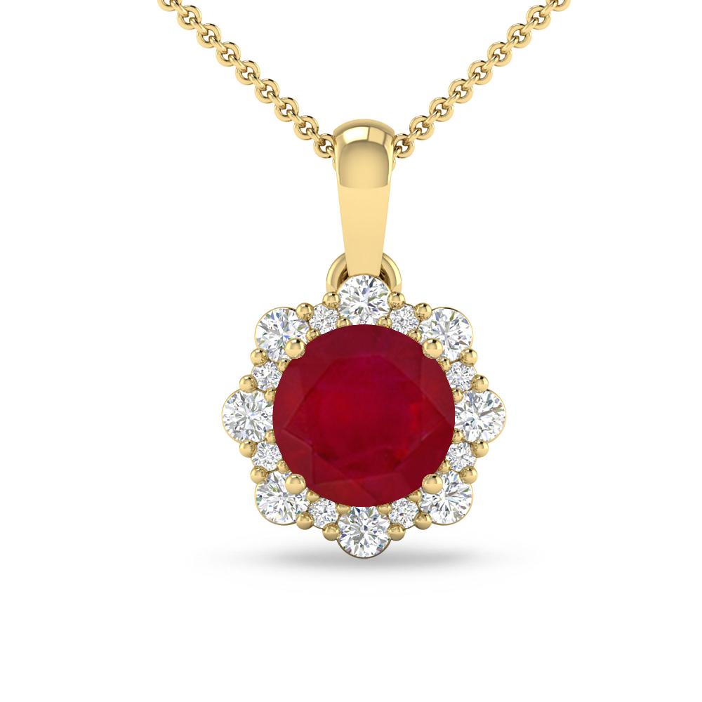 Yellow Gold - Ruby