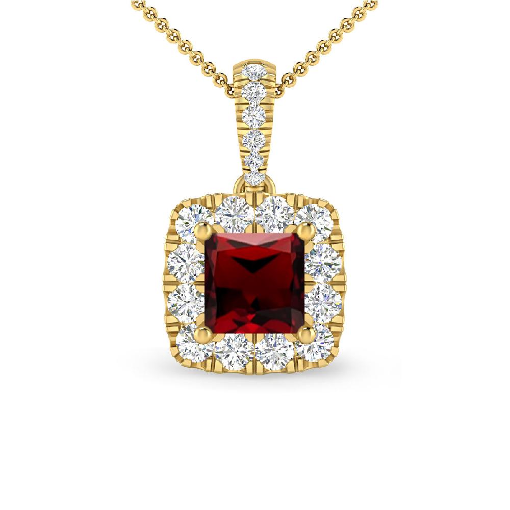 Yellow Gold - Garnet