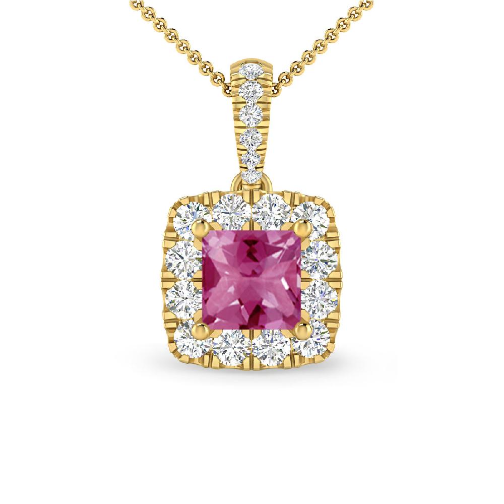 Yellow Gold - Pink Tourmaline