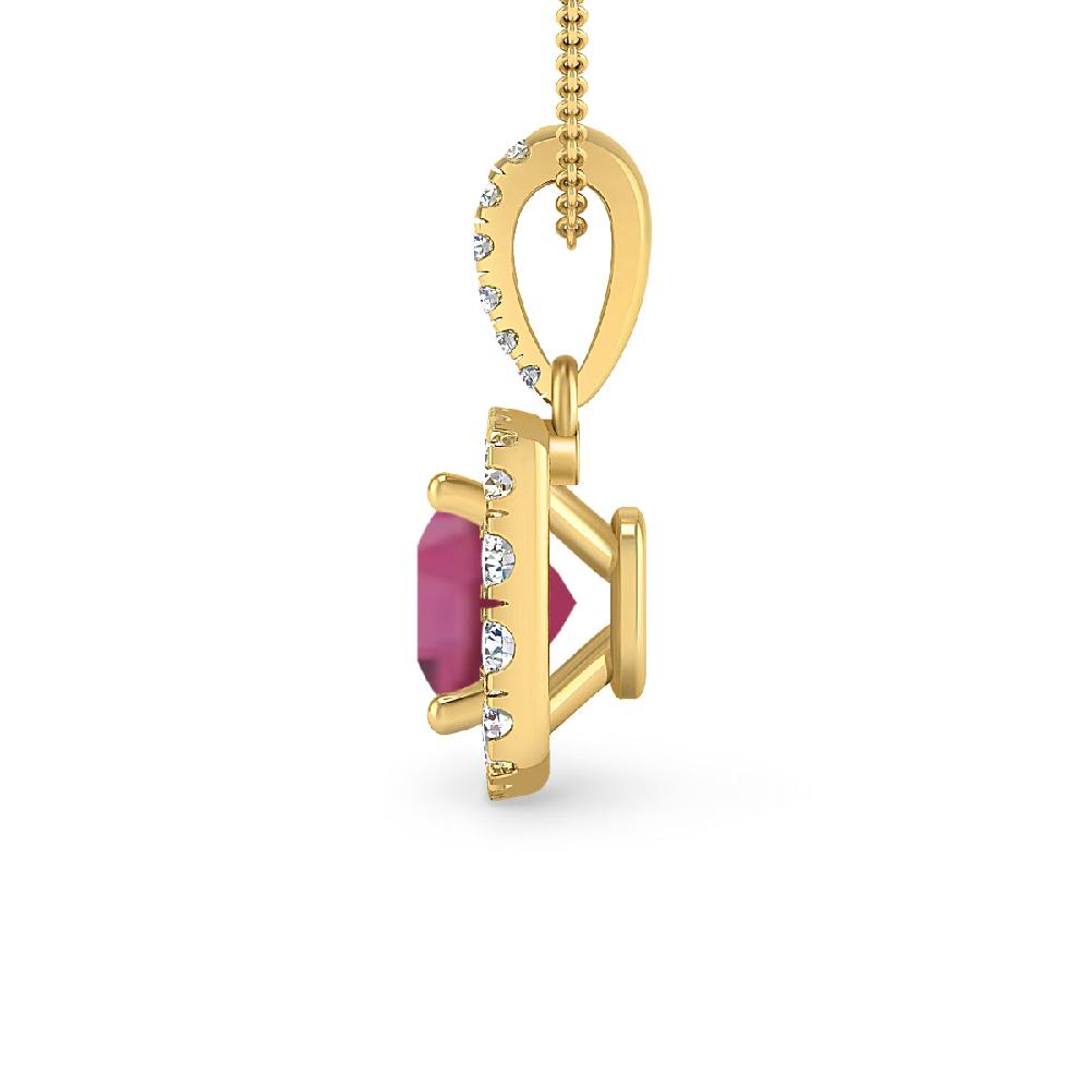 Yellow Gold - Pink Tourmaline