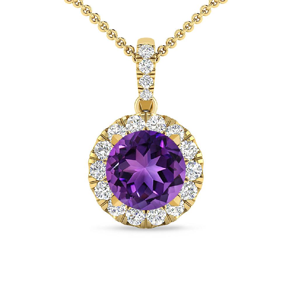 Yellow Gold - Amethyst