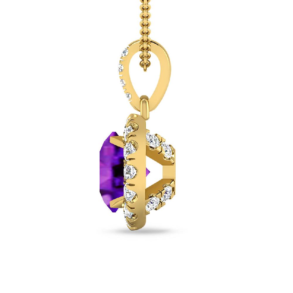 Yellow Gold - Amethyst