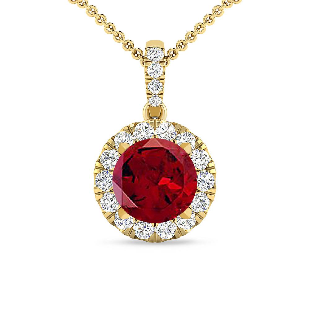 Yellow Gold - Garnet