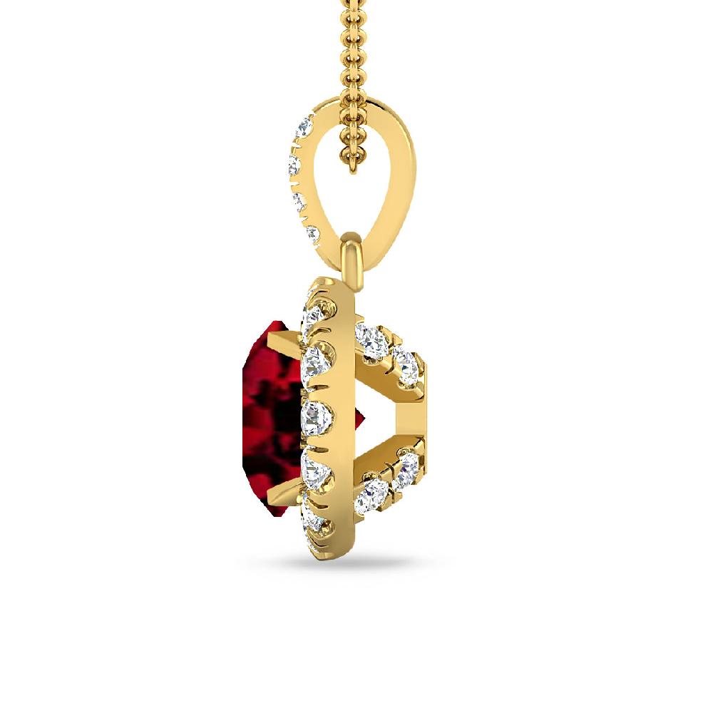 Yellow Gold - Garnet