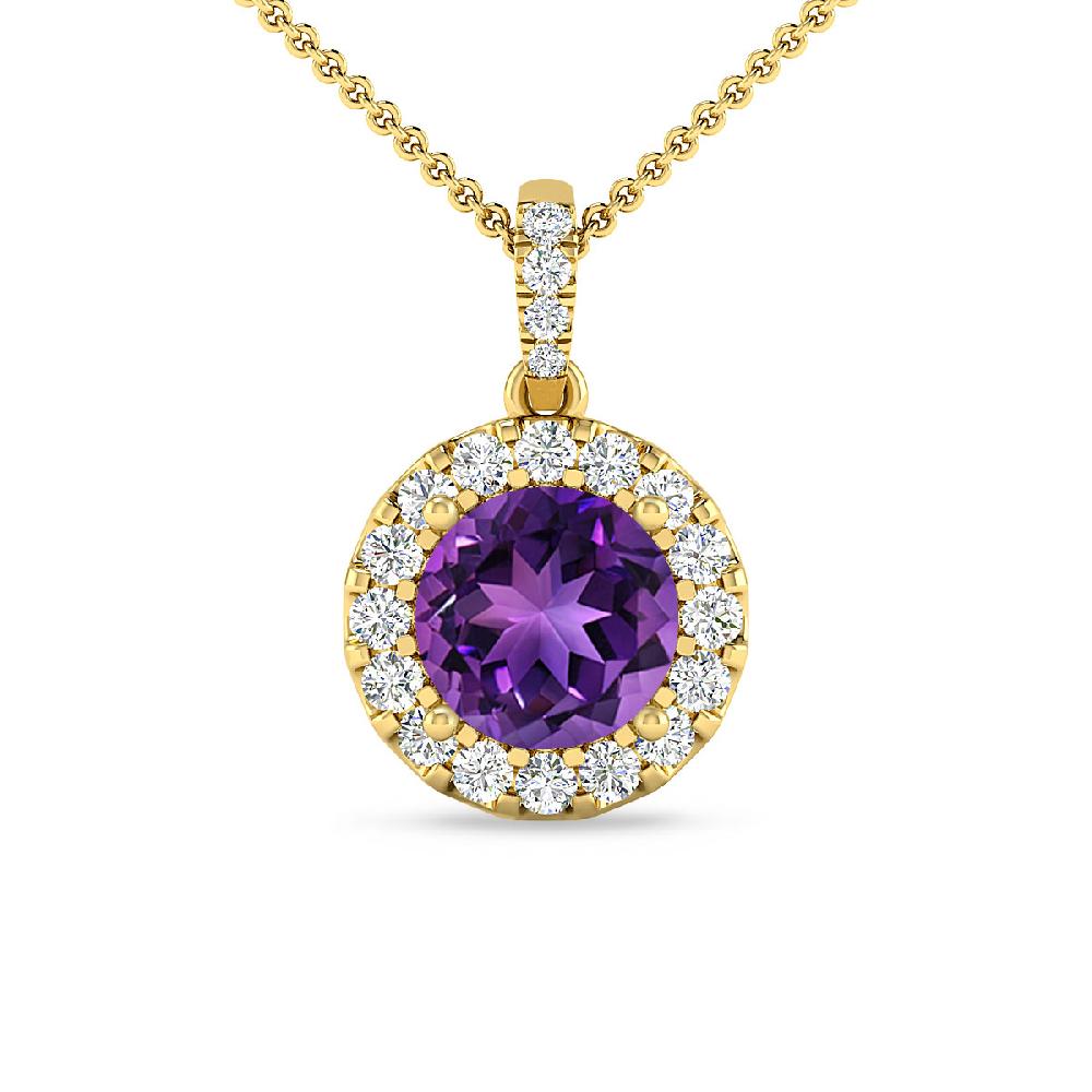 Yellow Gold - Amethyst