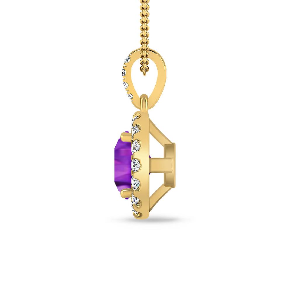 Yellow Gold - Amethyst