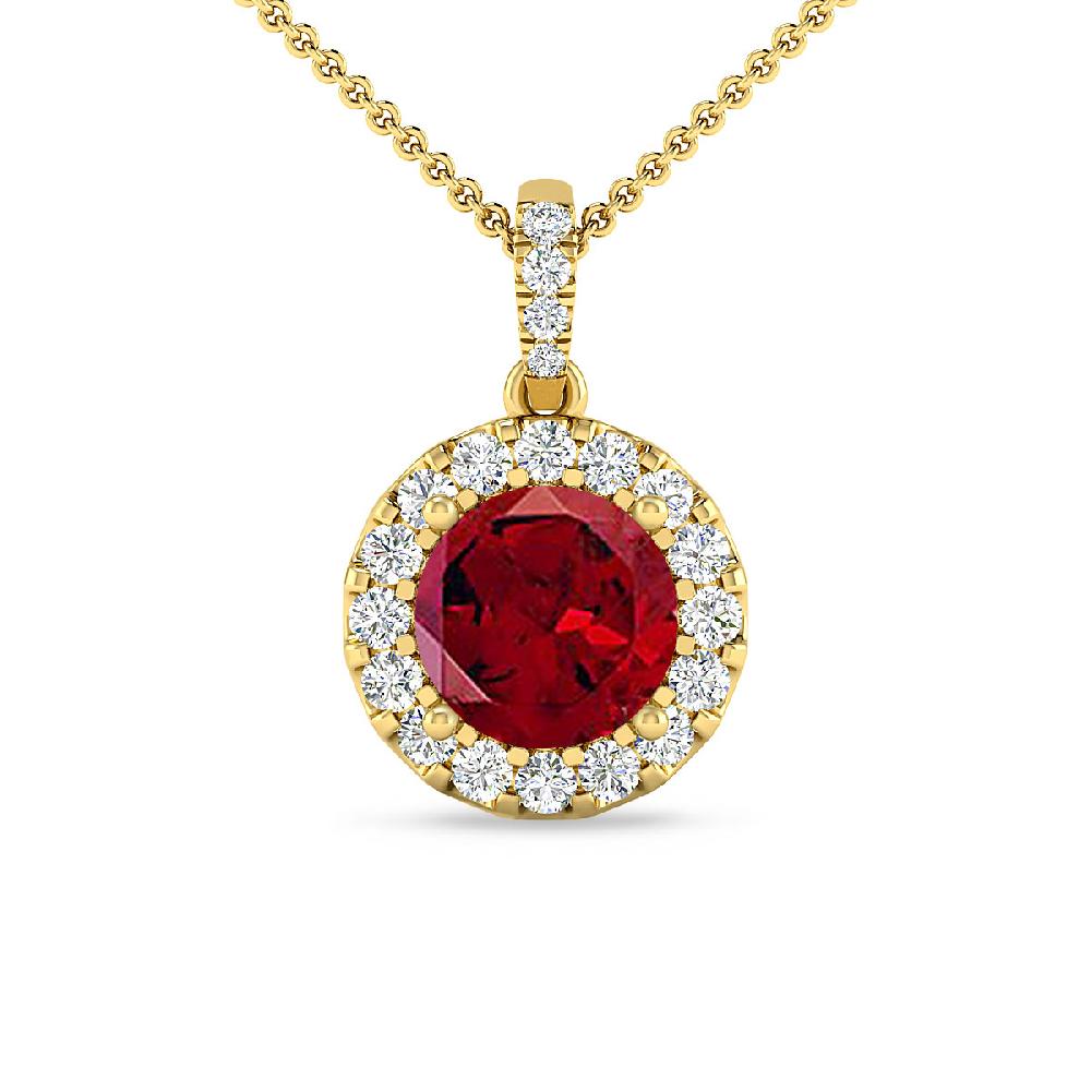 Yellow Gold - Garnet