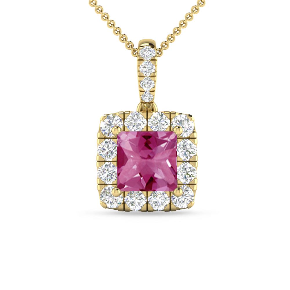 Yellow Gold - Pink Tourmaline