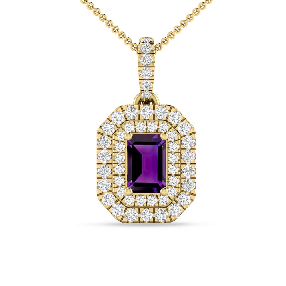 Yellow Gold - Amethyst