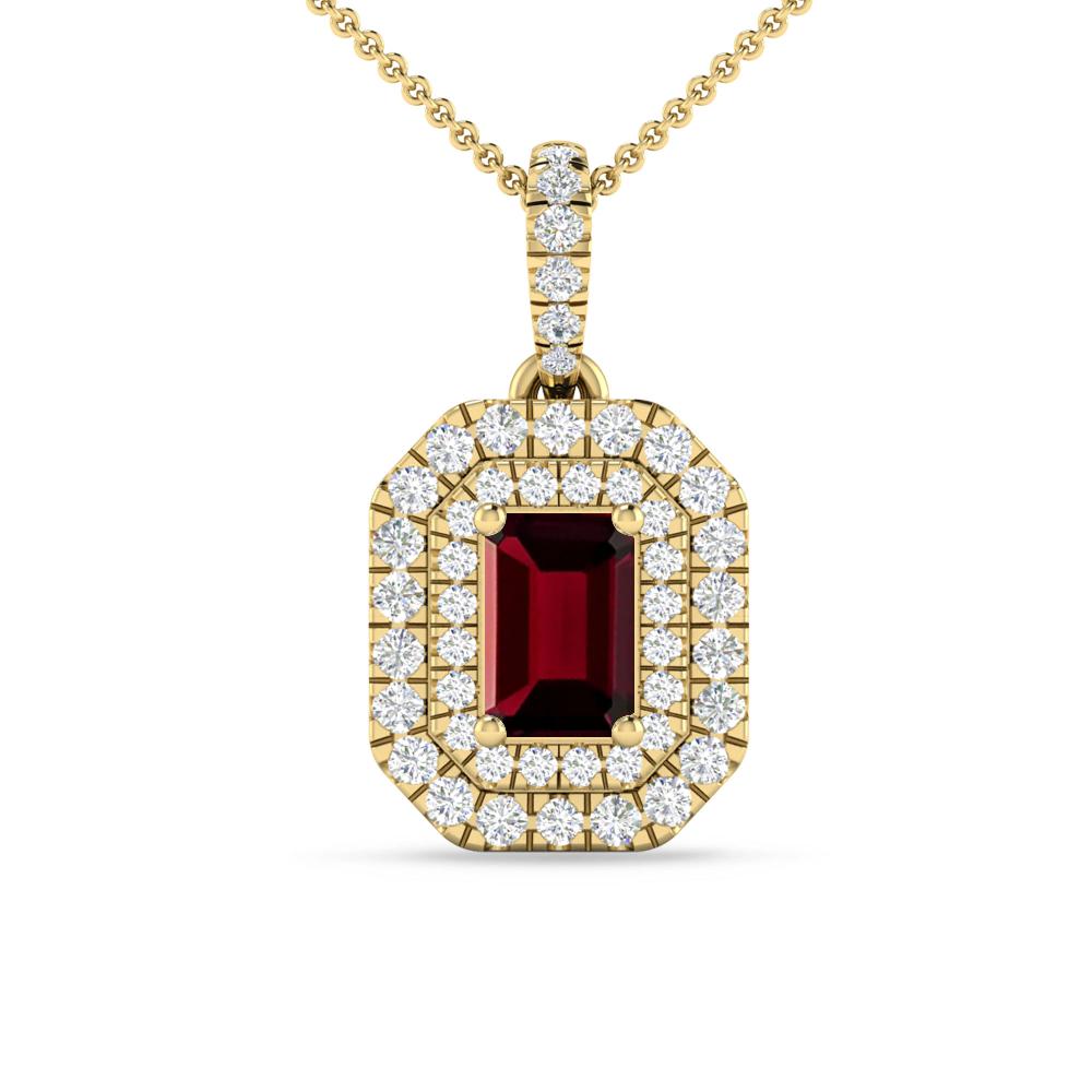 Yellow Gold - Garnet