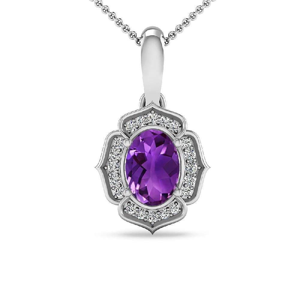 White Gold - Amethyst