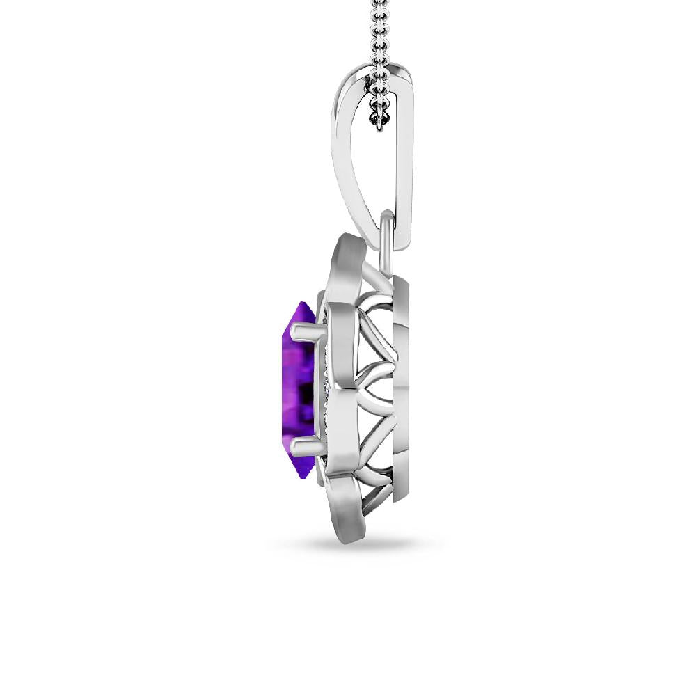 White Gold - Amethyst