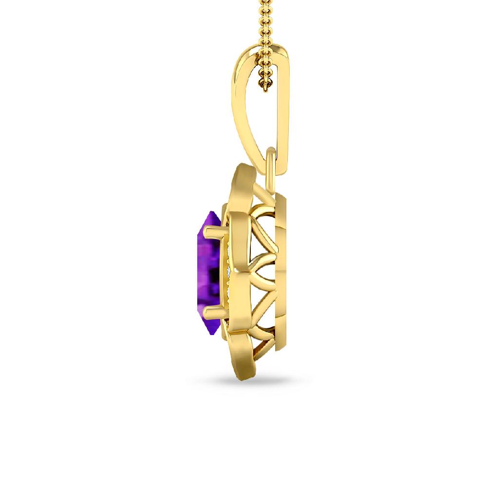 Yellow Gold - Amethyst