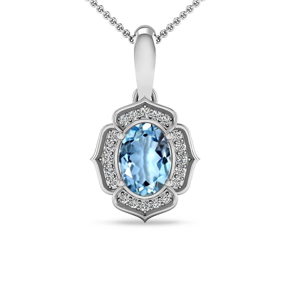 White Gold - Aquamarine