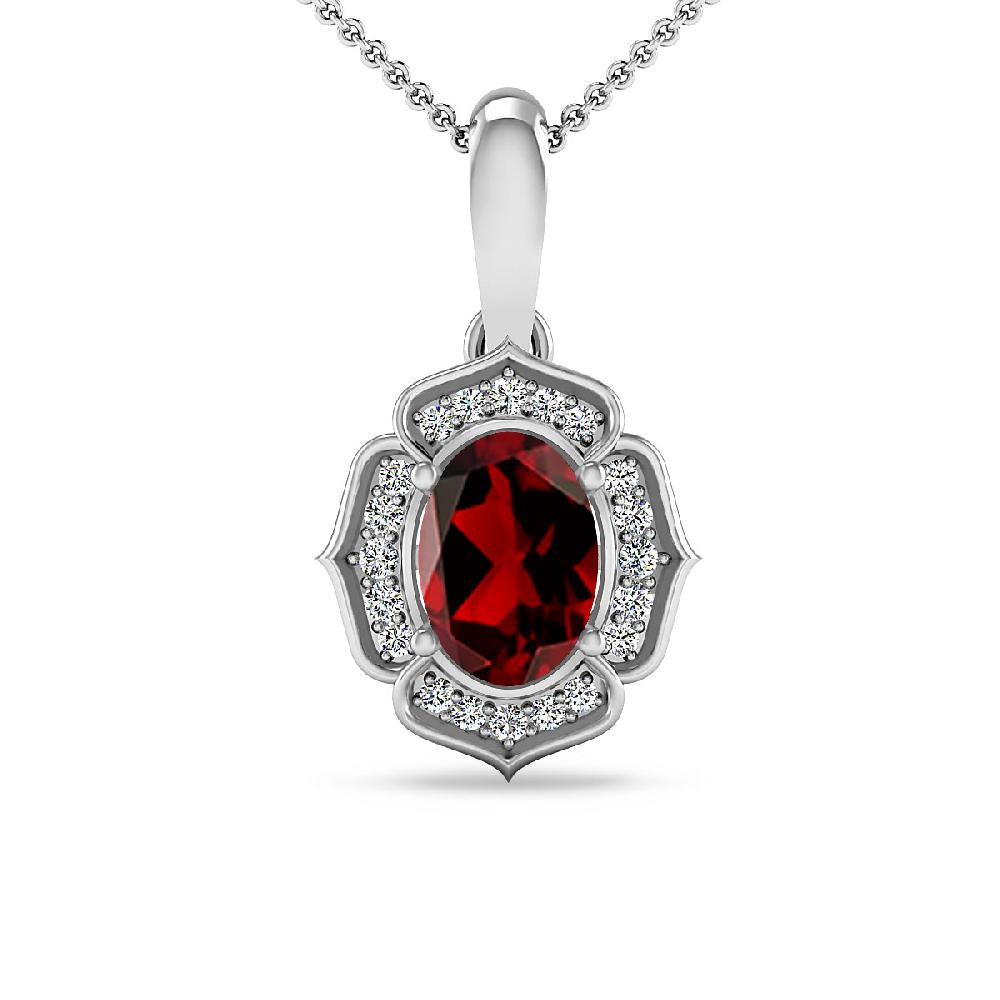 White Gold - Garnet