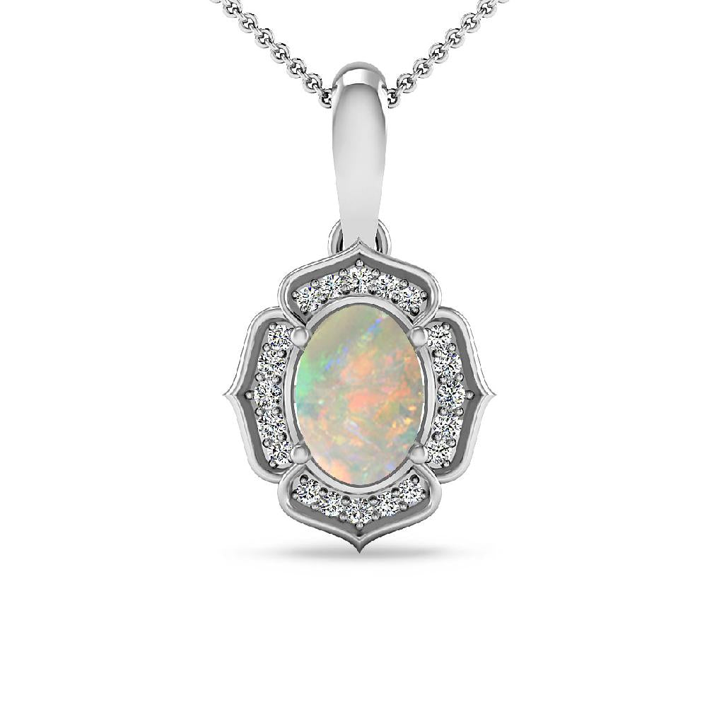 White Gold - Opal