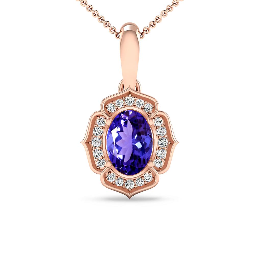 Rose Gold - Tanzanite