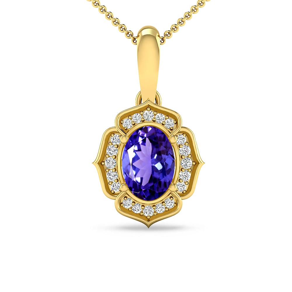 Yellow Gold - Tanzanite