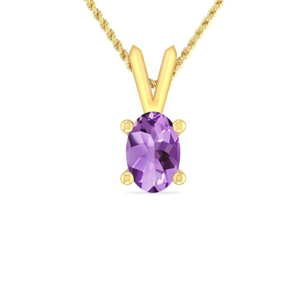 Yellow Gold - Amethyst