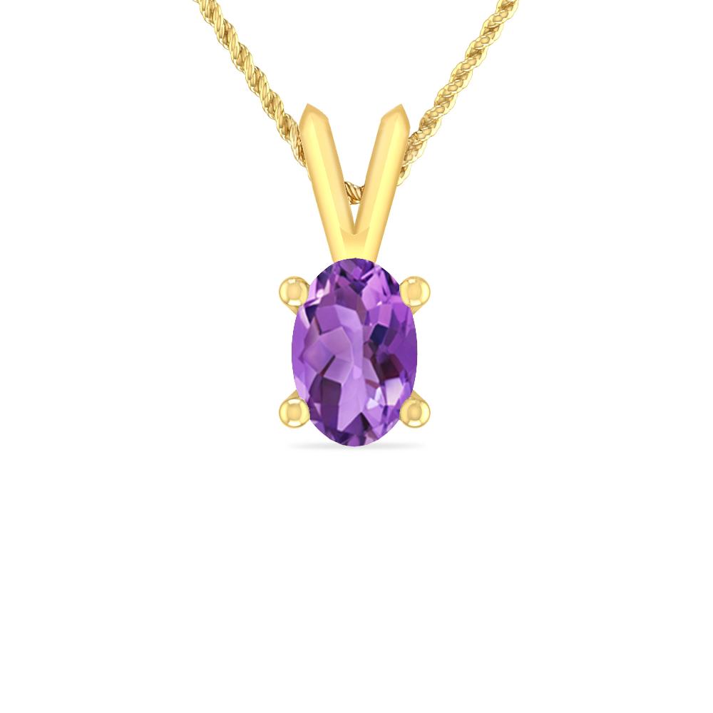 Yellow Gold - Amethyst