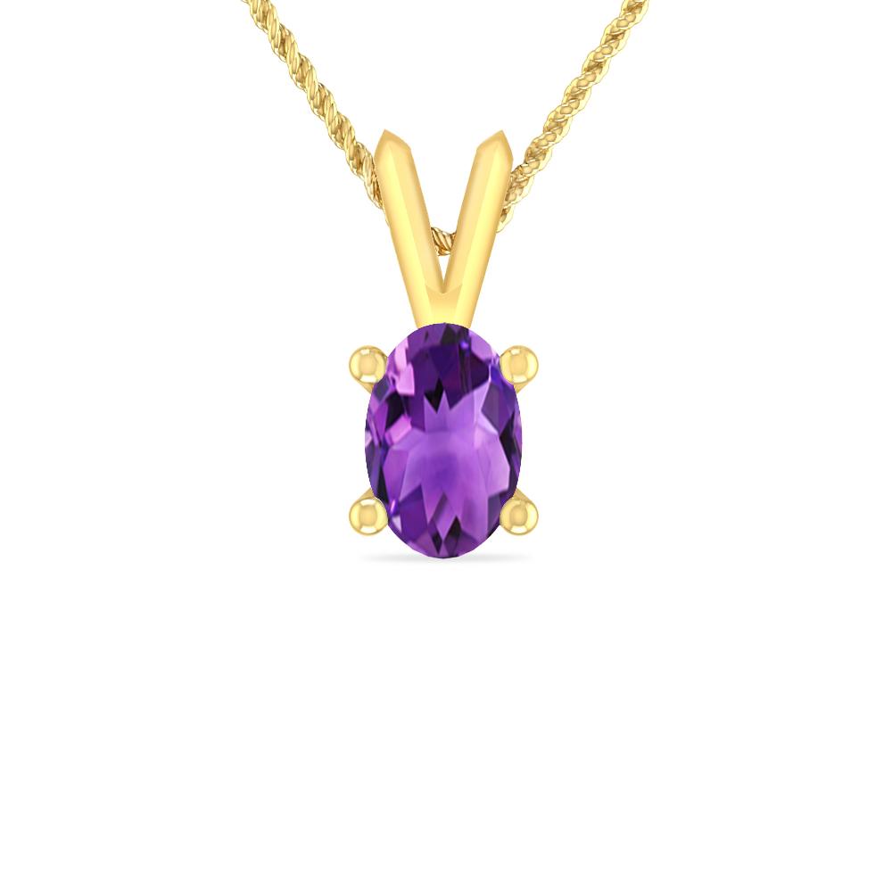 Yellow Gold - Amethyst