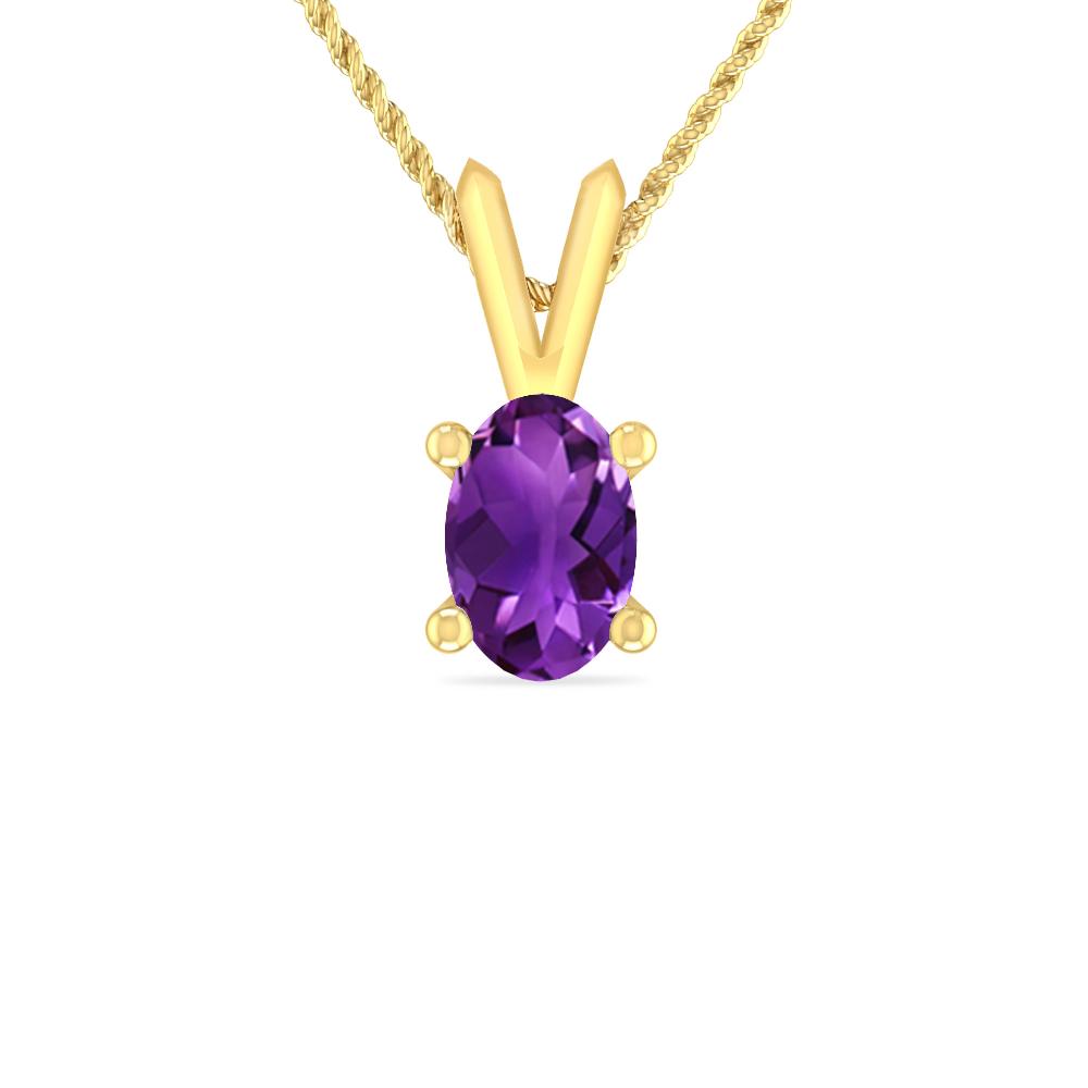 Yellow Gold - Amethyst