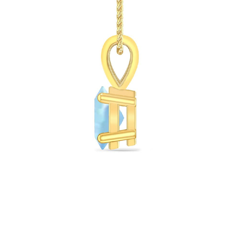 Yellow Gold - Aquamarine