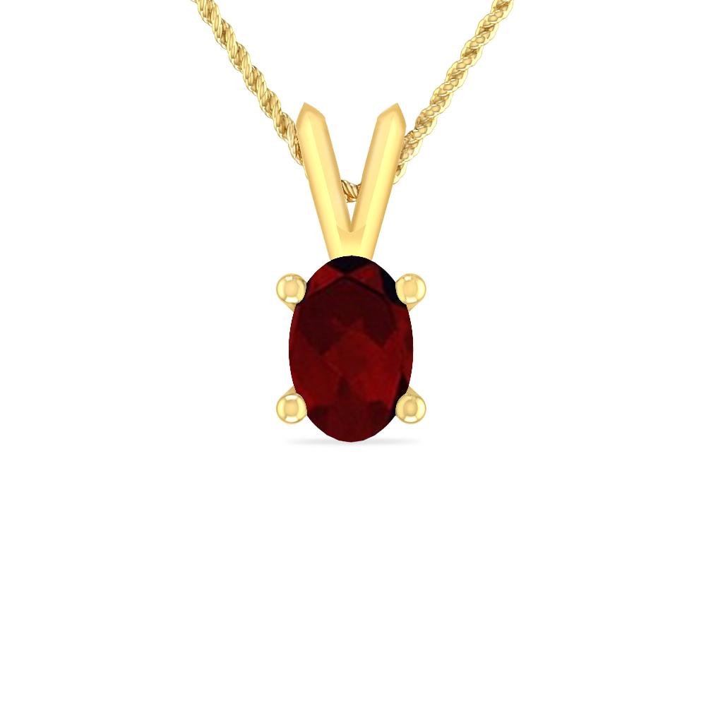 Yellow Gold - Garnet