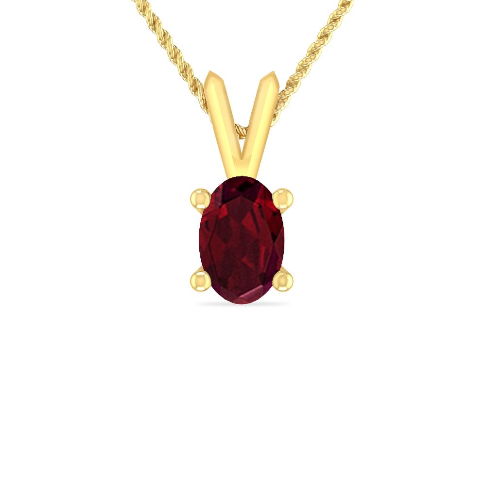 Yellow Gold - Garnet