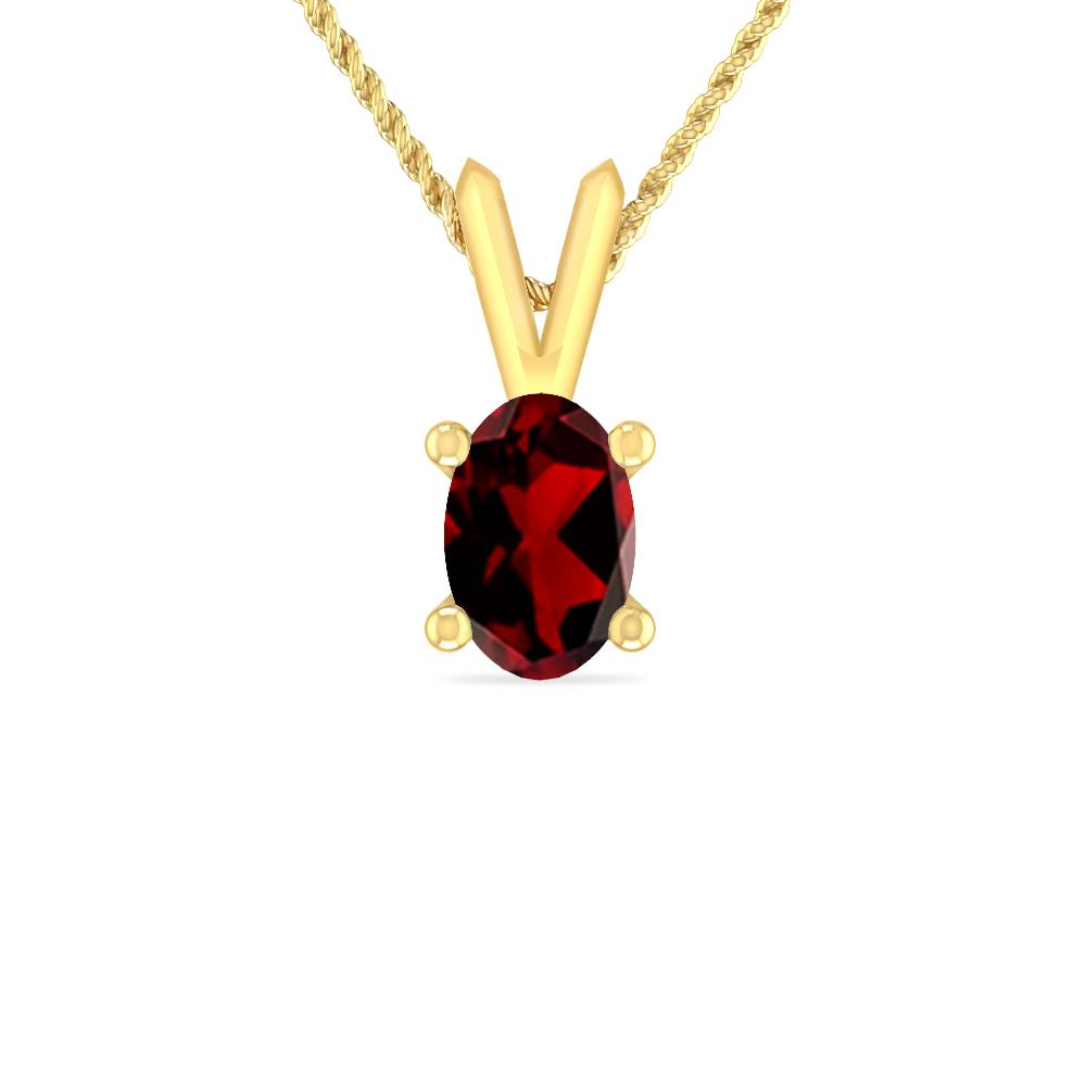 Yellow Gold - Garnet