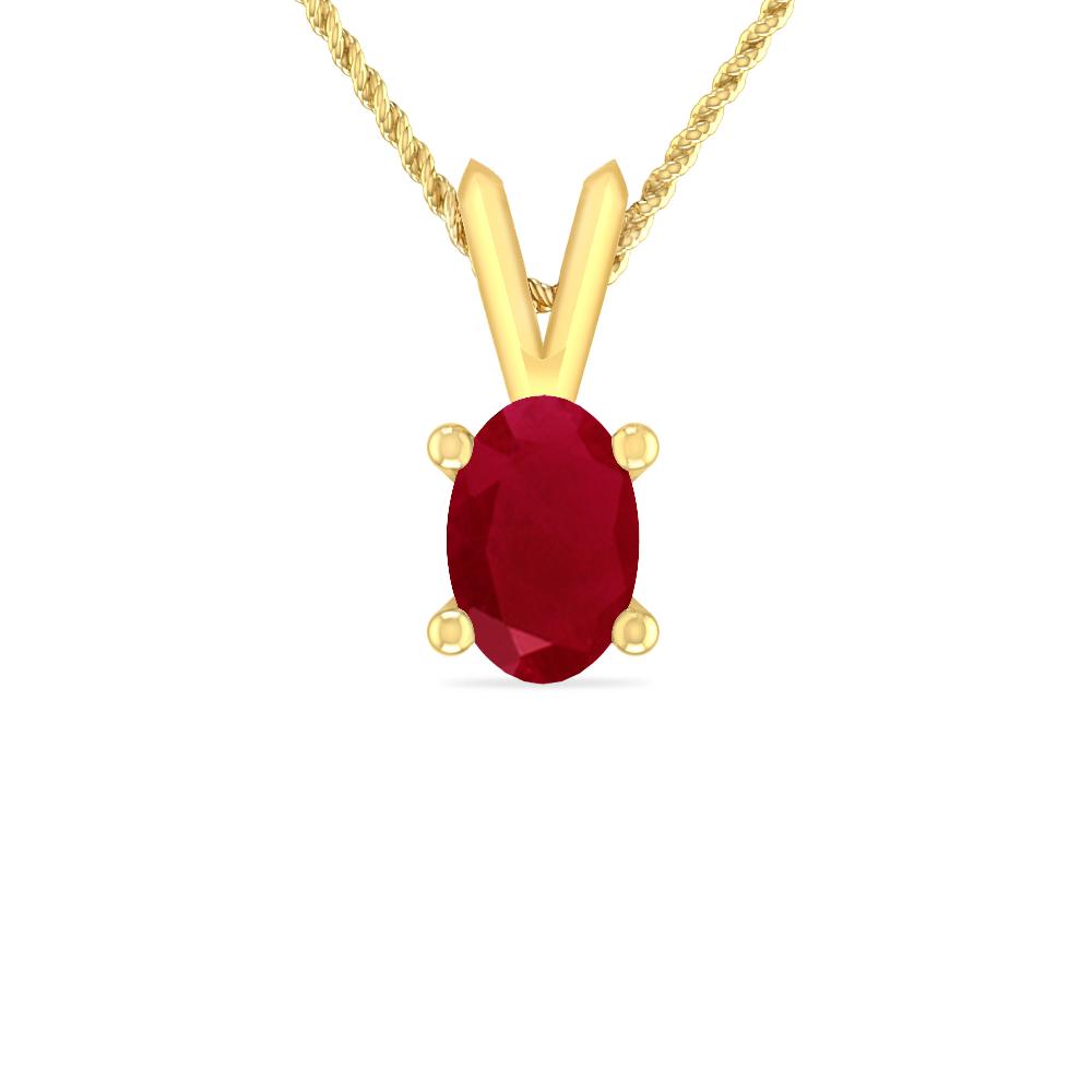 Yellow Gold - Ruby