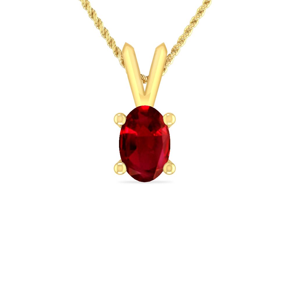 Yellow Gold - Ruby