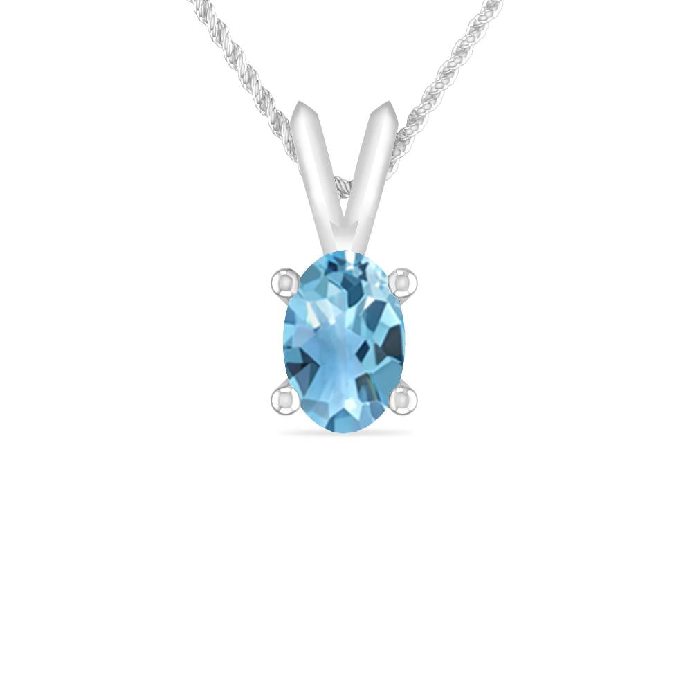 White Gold - Blue Topaz